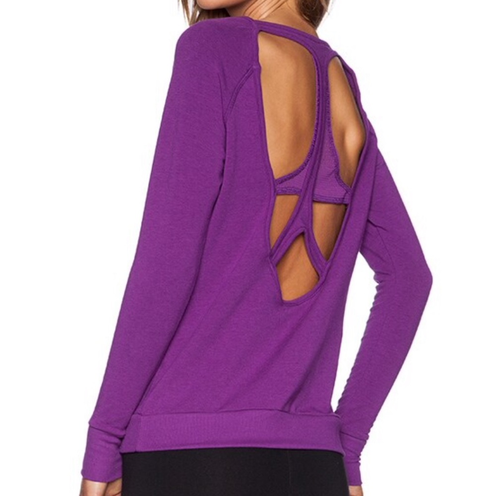 Splits59 Regan Double Racerback Sweatshirt - Liberty - Medium